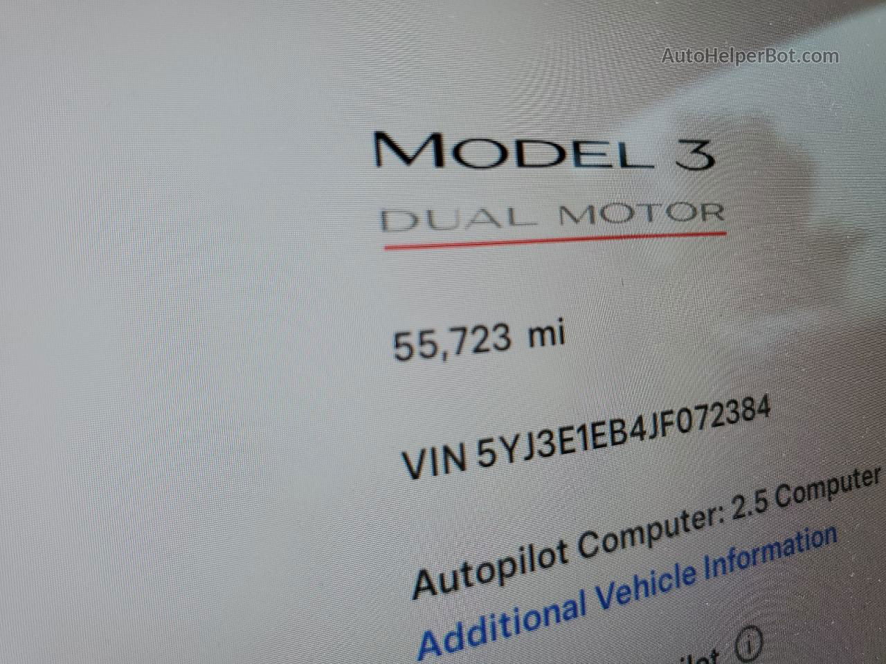 2018 Tesla Model 3  Black vin: 5YJ3E1EB4JF072384