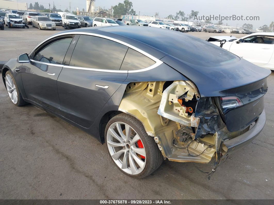 2018 Tesla Model 3 Long Range Серый vin: 5YJ3E1EB4JF074345