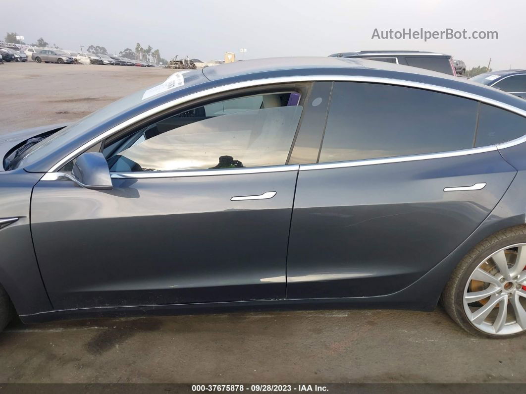 2018 Tesla Model 3 Long Range Серый vin: 5YJ3E1EB4JF074345