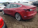 2018 Tesla Model 3  Red vin: 5YJ3E1EB4JF087838