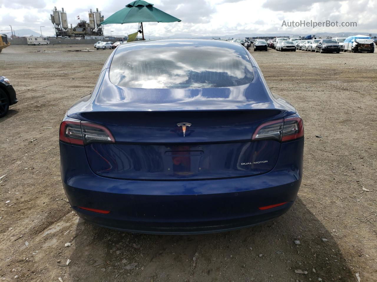 2018 Tesla Model 3  Blue vin: 5YJ3E1EB4JF091985