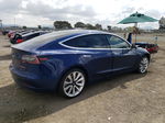 2018 Tesla Model 3  Blue vin: 5YJ3E1EB4JF091985