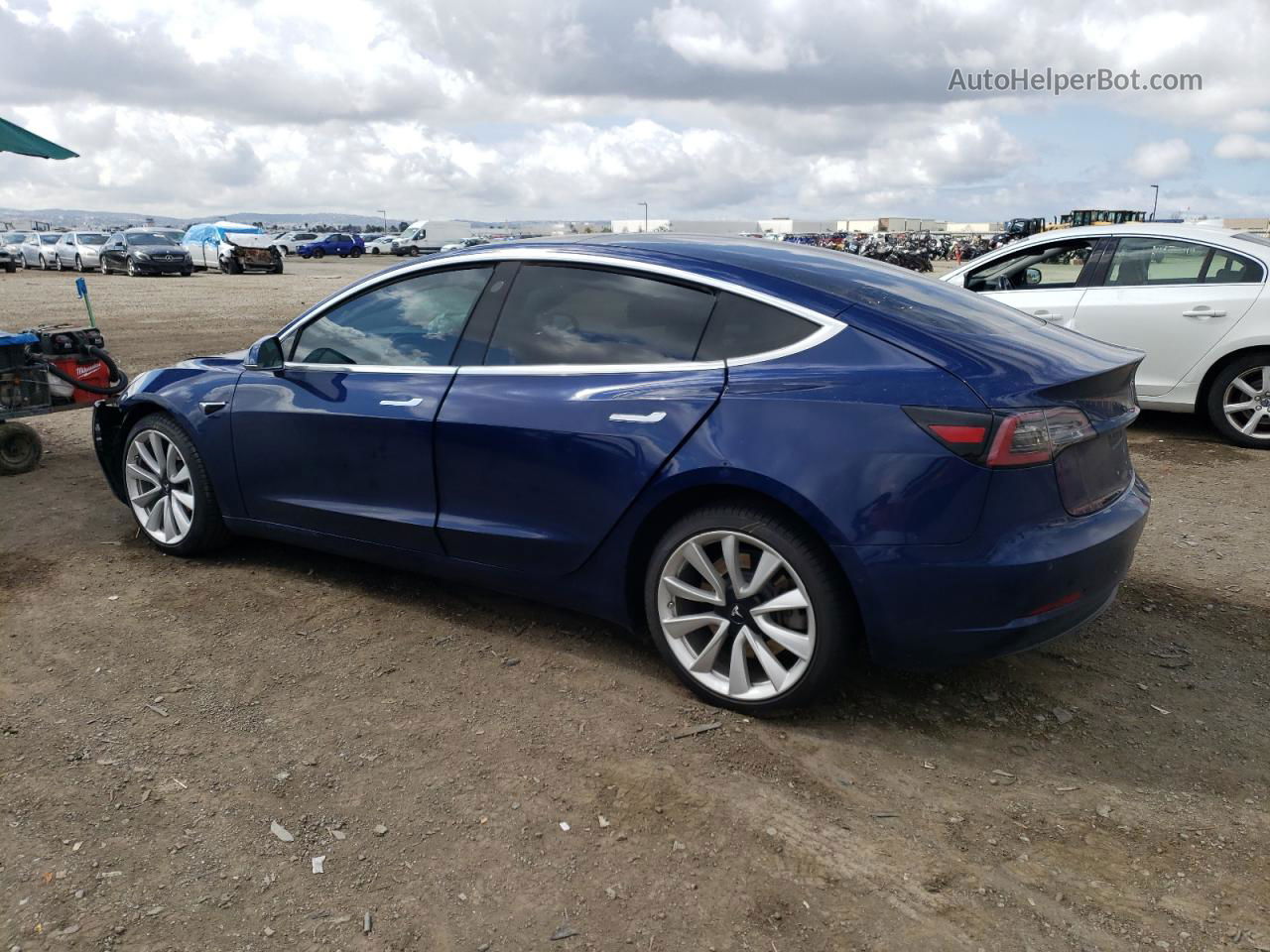 2018 Tesla Model 3  Blue vin: 5YJ3E1EB4JF091985