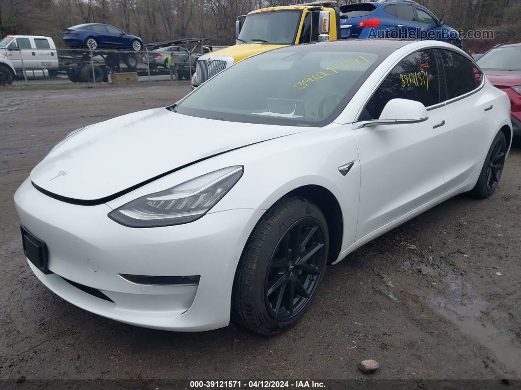 2018 Tesla Model 3 Long Range/performance White vin: 5YJ3E1EB4JF096832