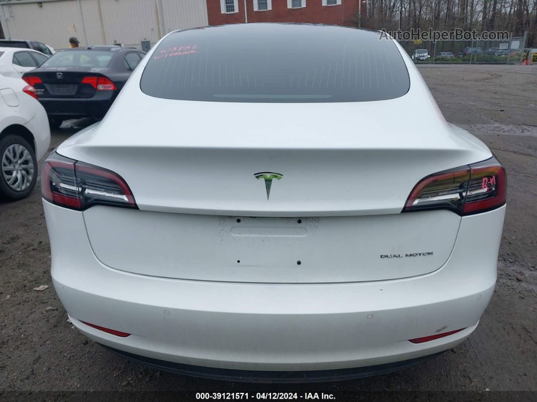 2018 Tesla Model 3 Long Range/performance Белый vin: 5YJ3E1EB4JF096832