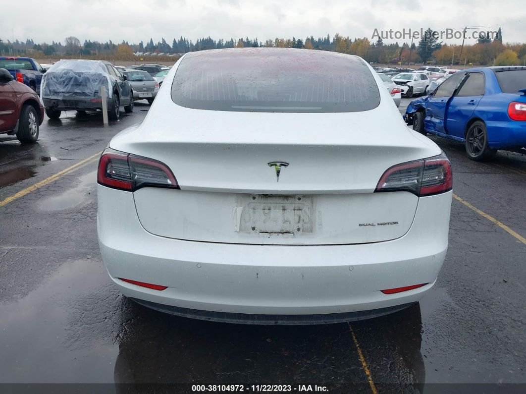 2018 Tesla Model 3 Performance/long Range White vin: 5YJ3E1EB4JF131417