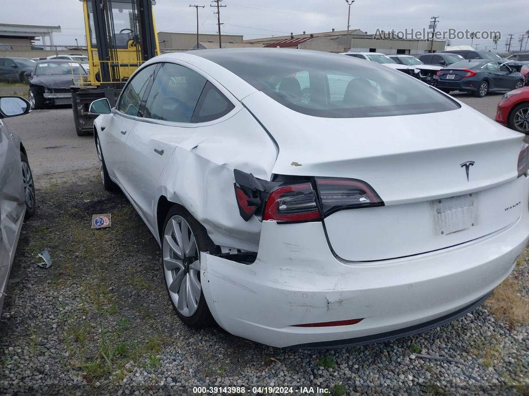 2018 Tesla Model 3 Long Range/performance White vin: 5YJ3E1EB4JF134074