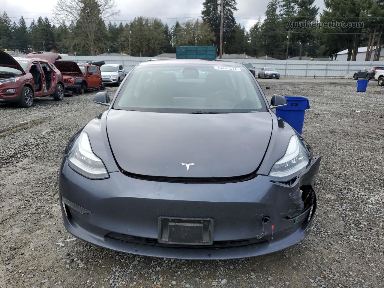 2018 Tesla Model 3  Синий vin: 5YJ3E1EB4JF144541