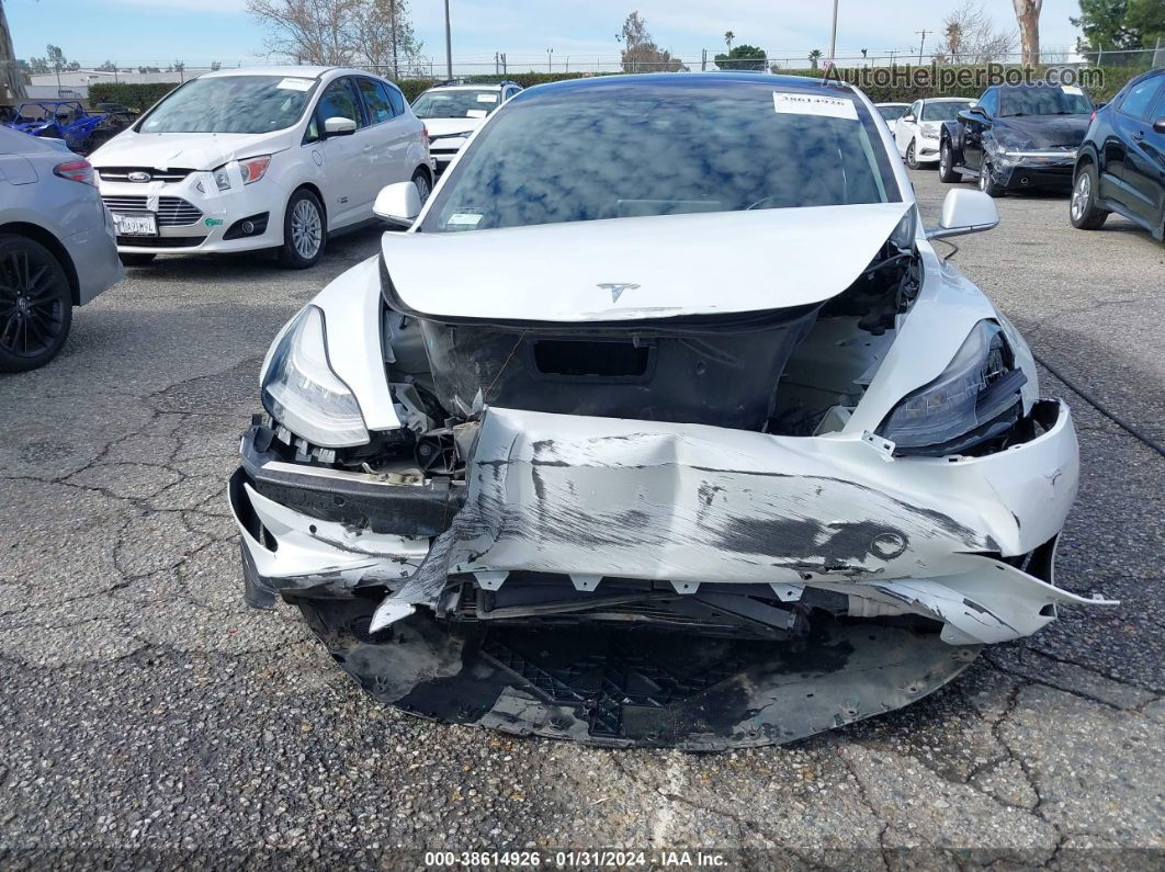 2018 Tesla Model 3 Long Range/performance White vin: 5YJ3E1EB4JF182545