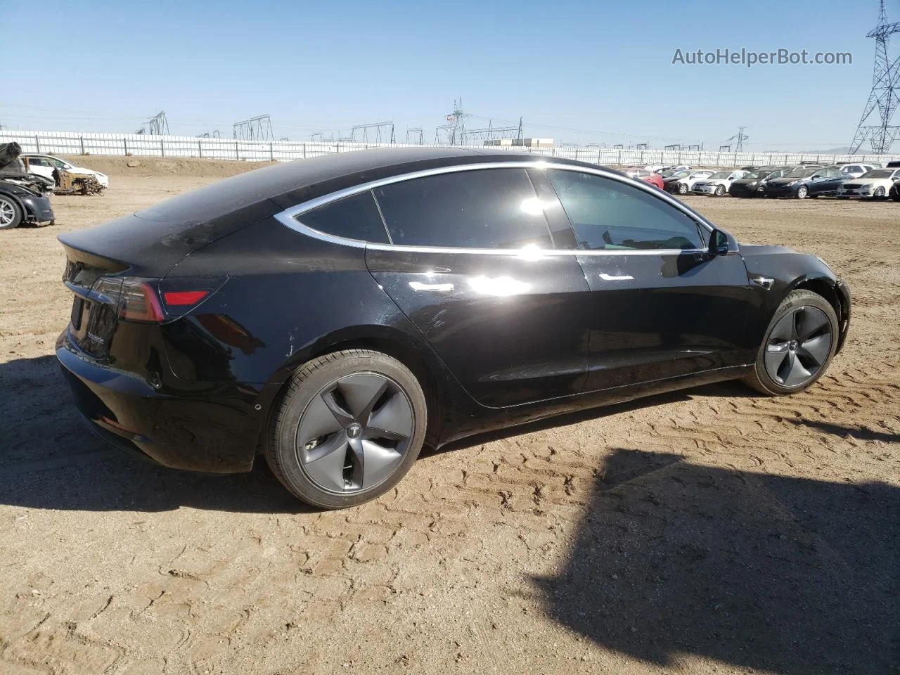 2019 Tesla Model 3  Black vin: 5YJ3E1EB4KF390653