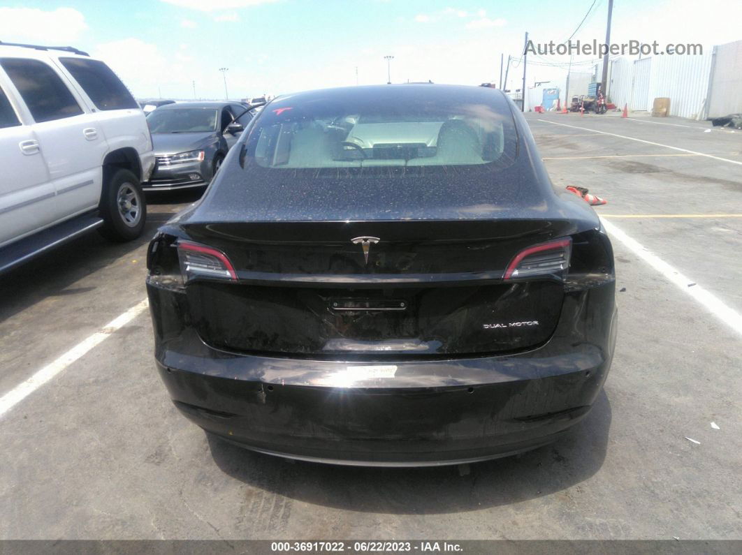 2019 Tesla Model 3 Long Range/performance Black vin: 5YJ3E1EB4KF391379