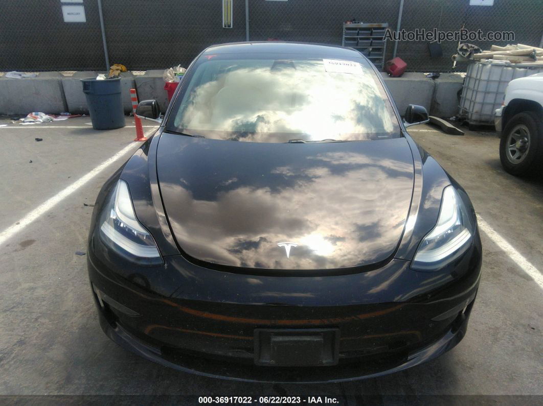 2019 Tesla Model 3 Long Range/performance Black vin: 5YJ3E1EB4KF391379