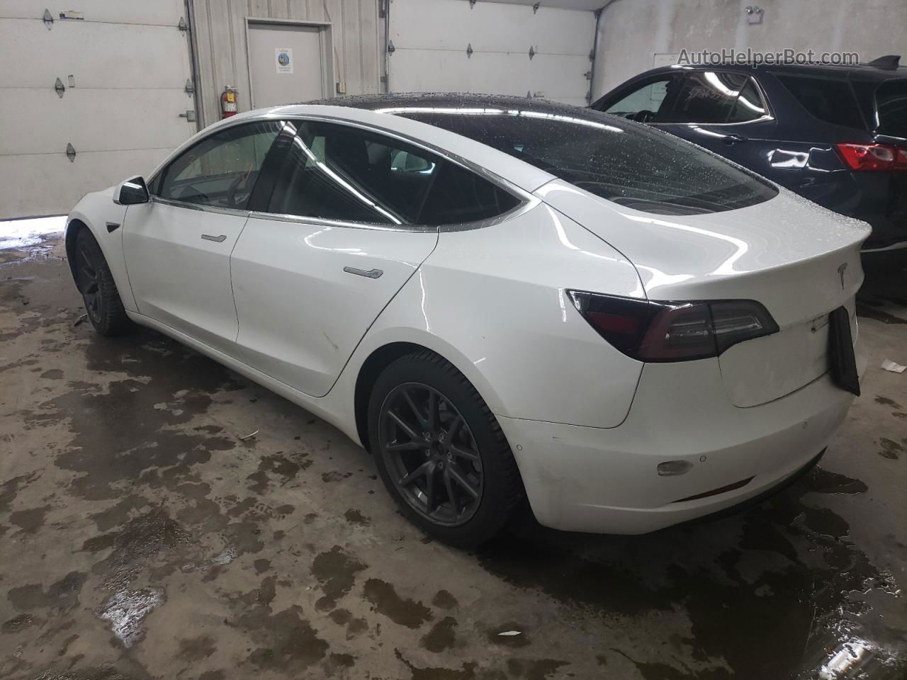 2019 Tesla Model 3  White vin: 5YJ3E1EB4KF433436