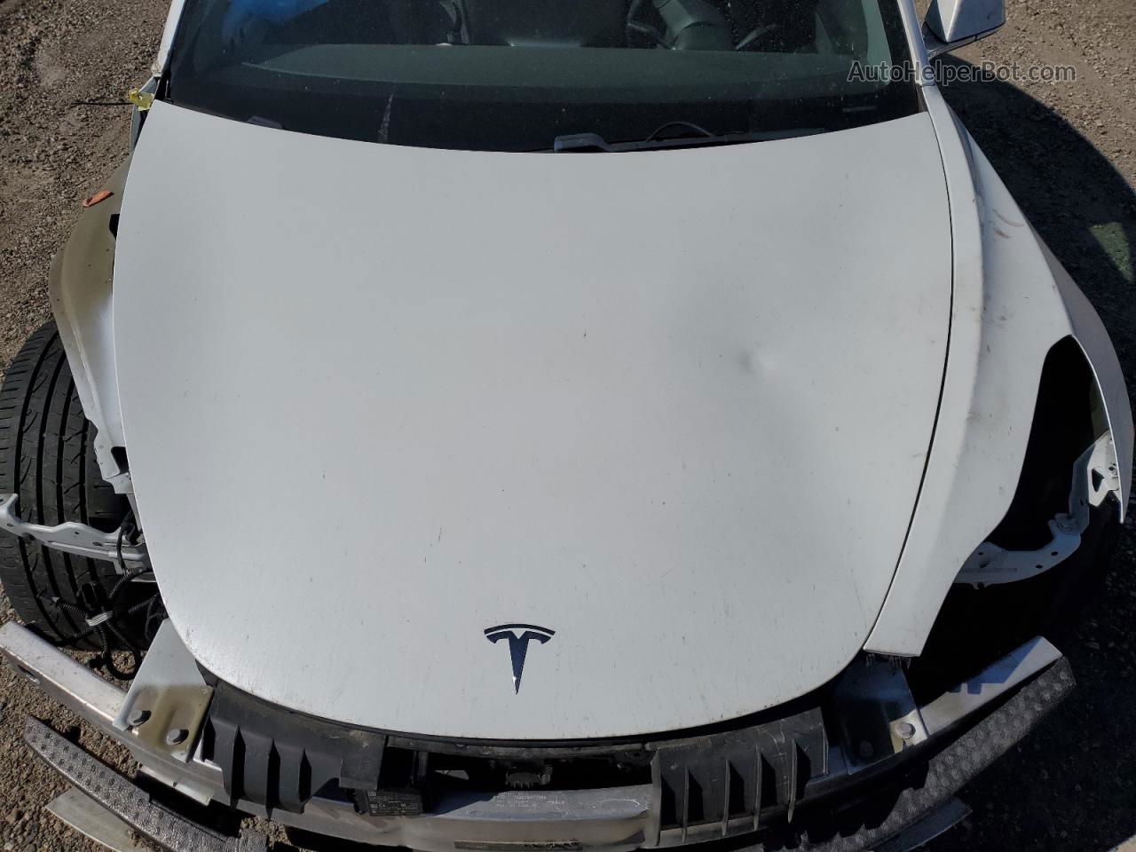 2019 Tesla Model 3  White vin: 5YJ3E1EB4KF451841