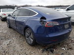 2019 Tesla Model 3  Синий vin: 5YJ3E1EB4KF464928