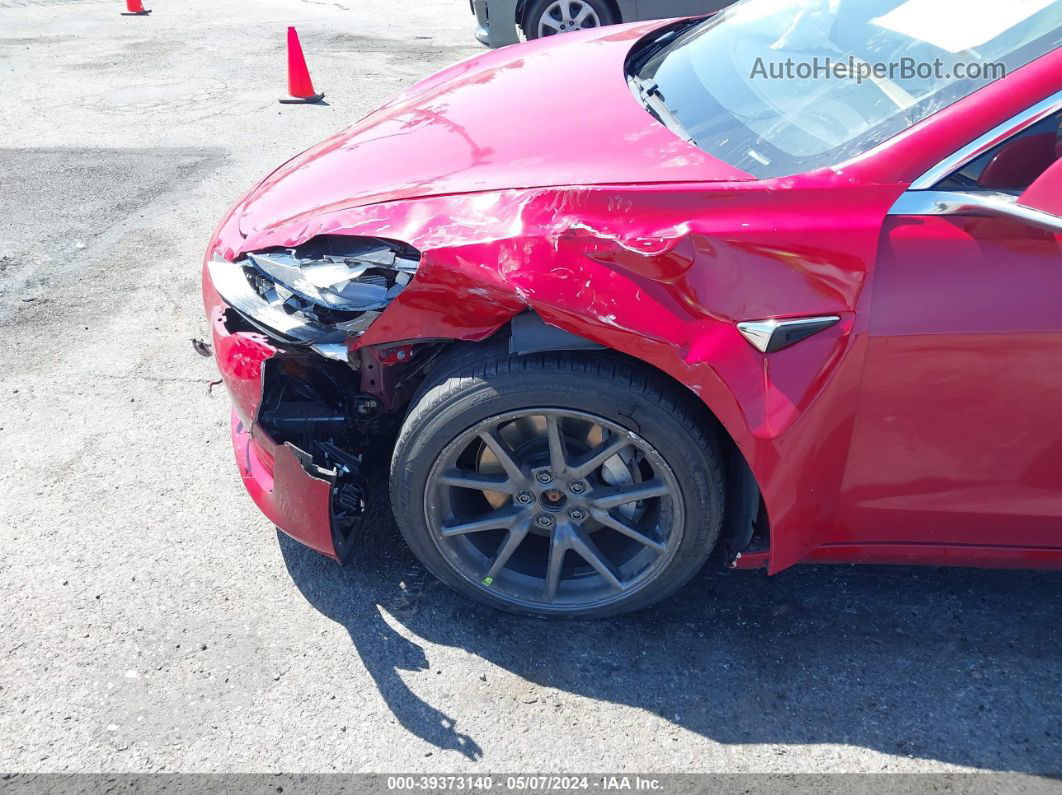 2019 Tesla Model 3 Long Range/performance Red vin: 5YJ3E1EB4KF496701