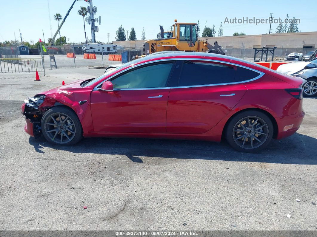 2019 Tesla Model 3 Long Range/performance Red vin: 5YJ3E1EB4KF496701