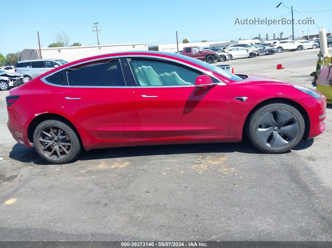 2019 Tesla Model 3 Long Range/performance Red vin: 5YJ3E1EB4KF496701