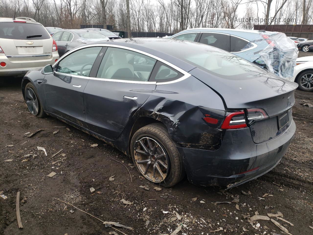 2019 Tesla Model 3  Blue vin: 5YJ3E1EB4KF522066