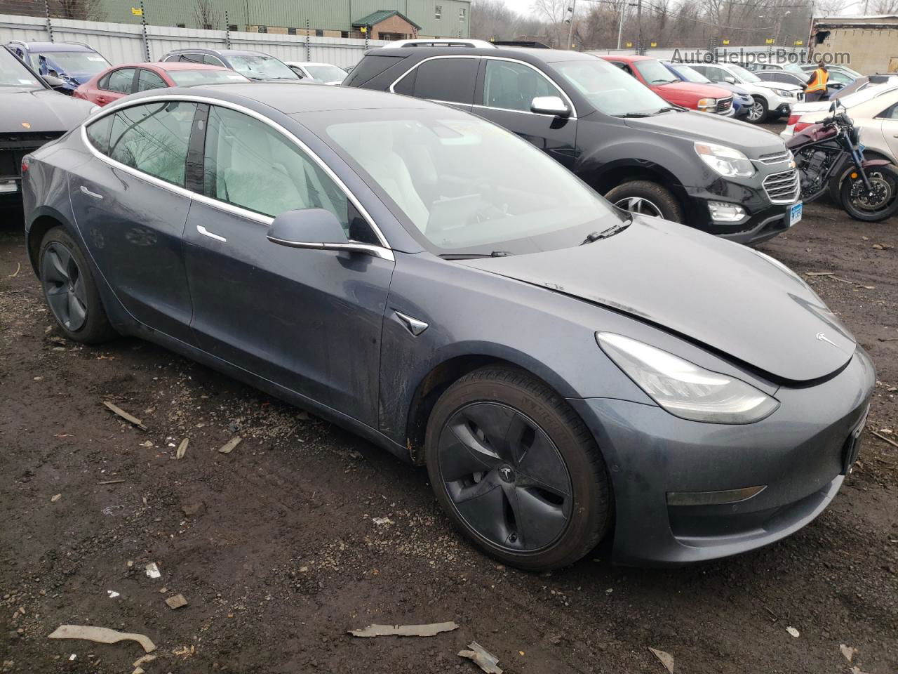 2019 Tesla Model 3  Blue vin: 5YJ3E1EB4KF522066