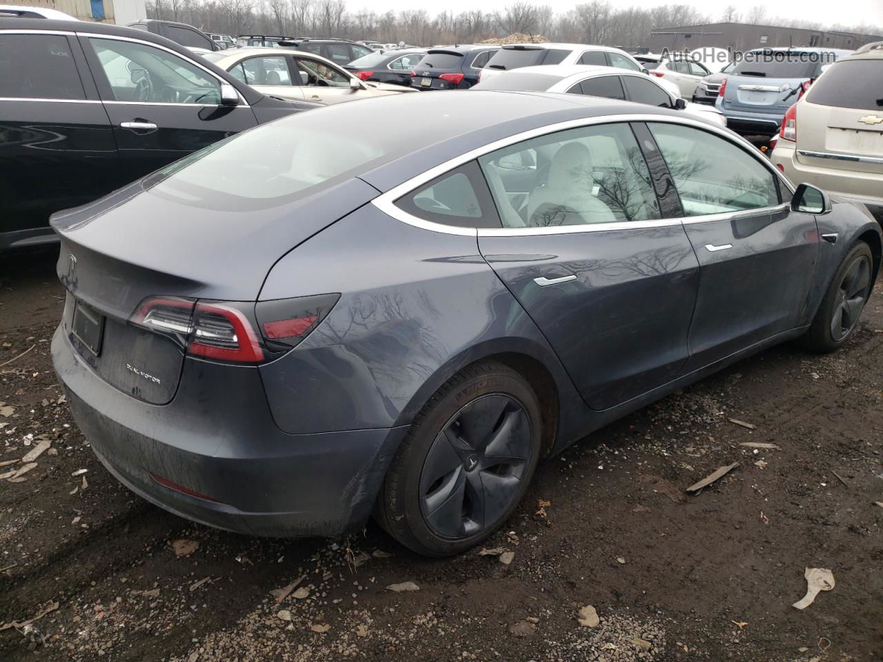 2019 Tesla Model 3  Blue vin: 5YJ3E1EB4KF522066