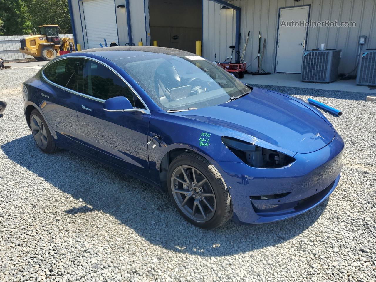 2020 Tesla Model 3  Blue vin: 5YJ3E1EB4LF617499