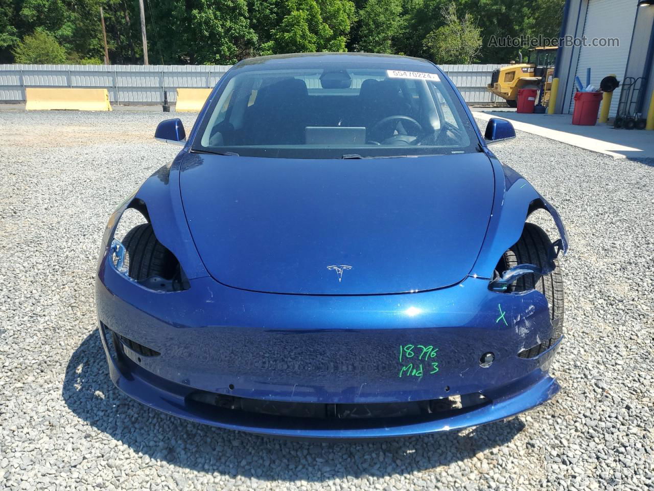 2020 Tesla Model 3  Blue vin: 5YJ3E1EB4LF617499