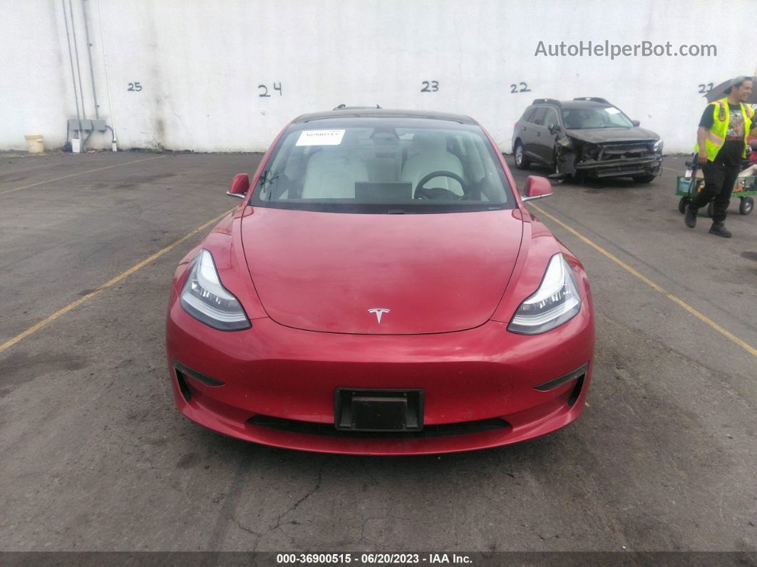 2020 Tesla Model 3 Long Range Красный vin: 5YJ3E1EB4LF628602