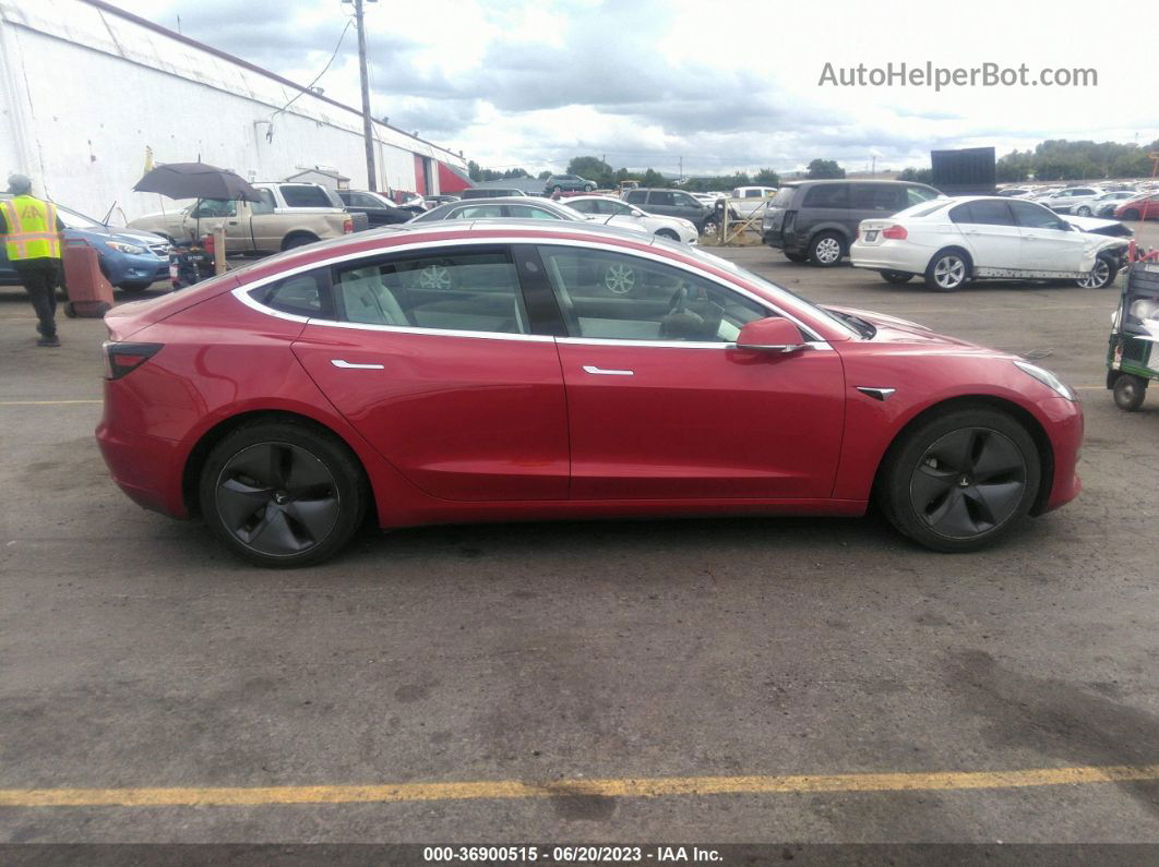 2020 Tesla Model 3 Long Range Красный vin: 5YJ3E1EB4LF628602