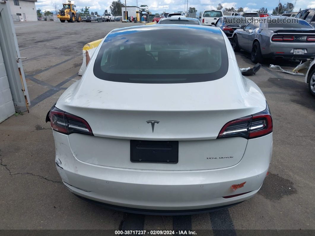 2020 Tesla Model 3 Long Range Dual Motor All-wheel Drive White vin: 5YJ3E1EB4LF651233