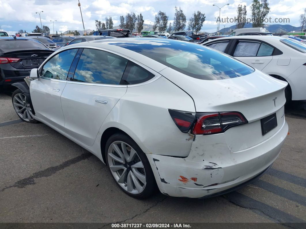 2020 Tesla Model 3 Long Range Dual Motor All-wheel Drive White vin: 5YJ3E1EB4LF651233