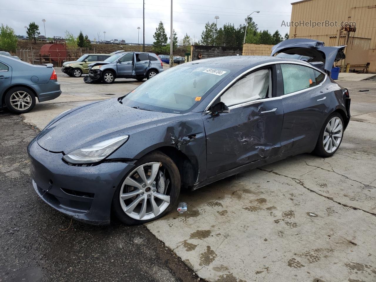 2020 Tesla Model 3  Gray vin: 5YJ3E1EB4LF668839