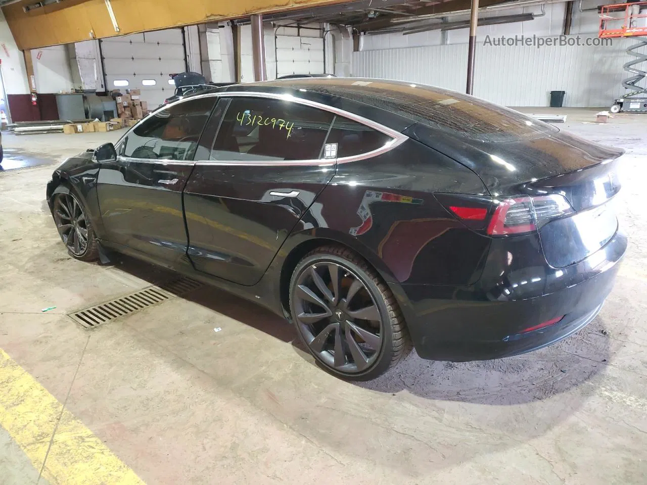 2020 Tesla Model 3  Black vin: 5YJ3E1EB4LF746617