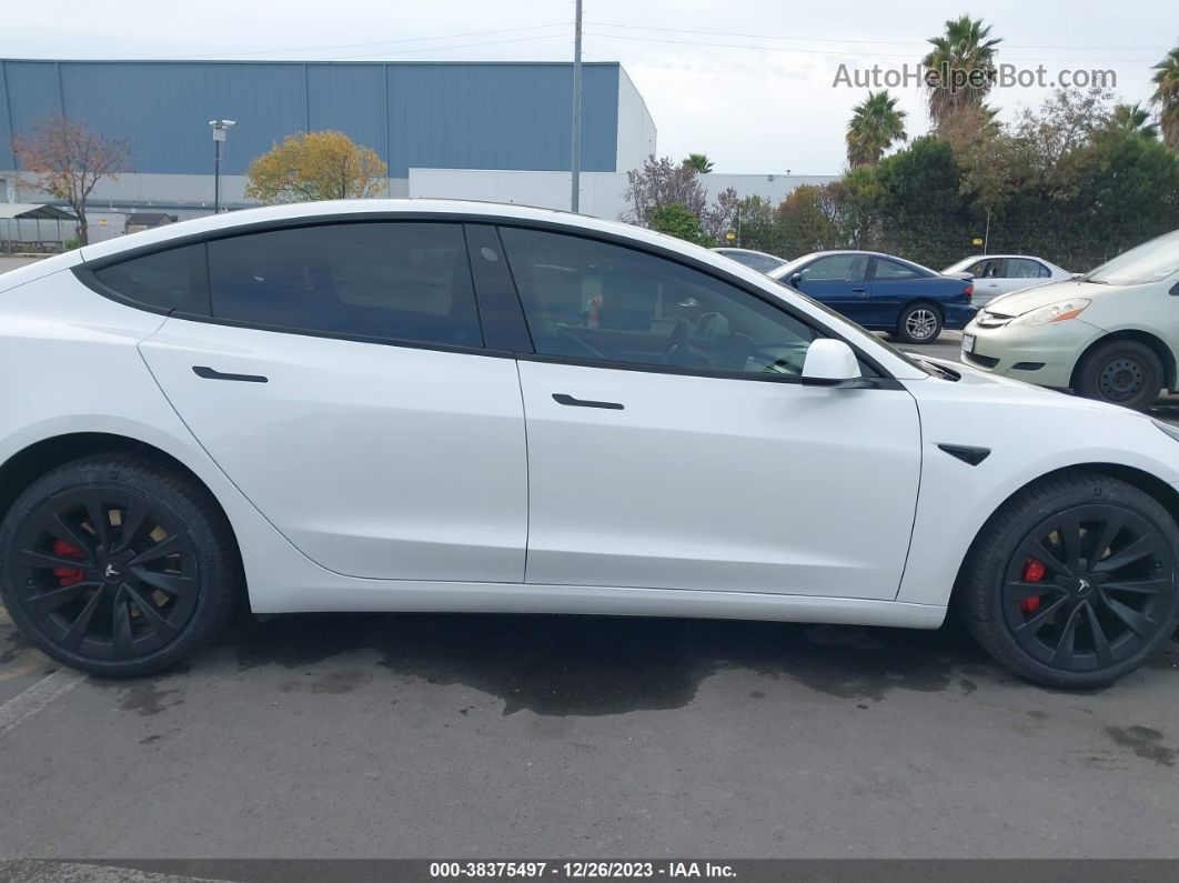 2021 Tesla Model 3 Long Range Dual Motor All-wheel Drive White vin: 5YJ3E1EB4MF005983