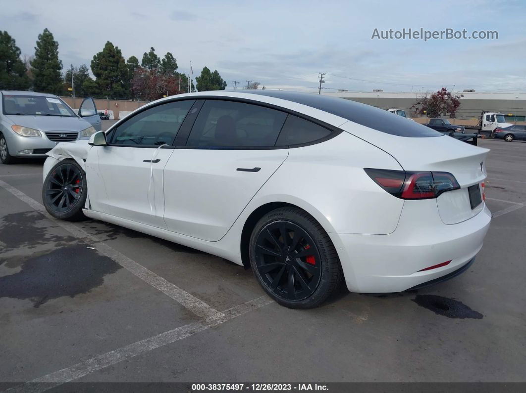 2021 Tesla Model 3 Long Range Dual Motor All-wheel Drive White vin: 5YJ3E1EB4MF005983