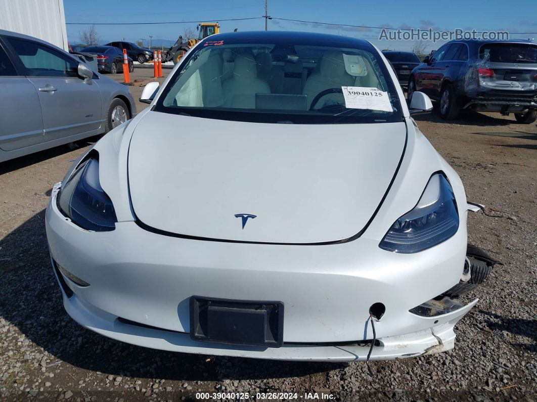 2021 Tesla Model 3 Long Range Dual Motor All-wheel Drive White vin: 5YJ3E1EB4MF010231