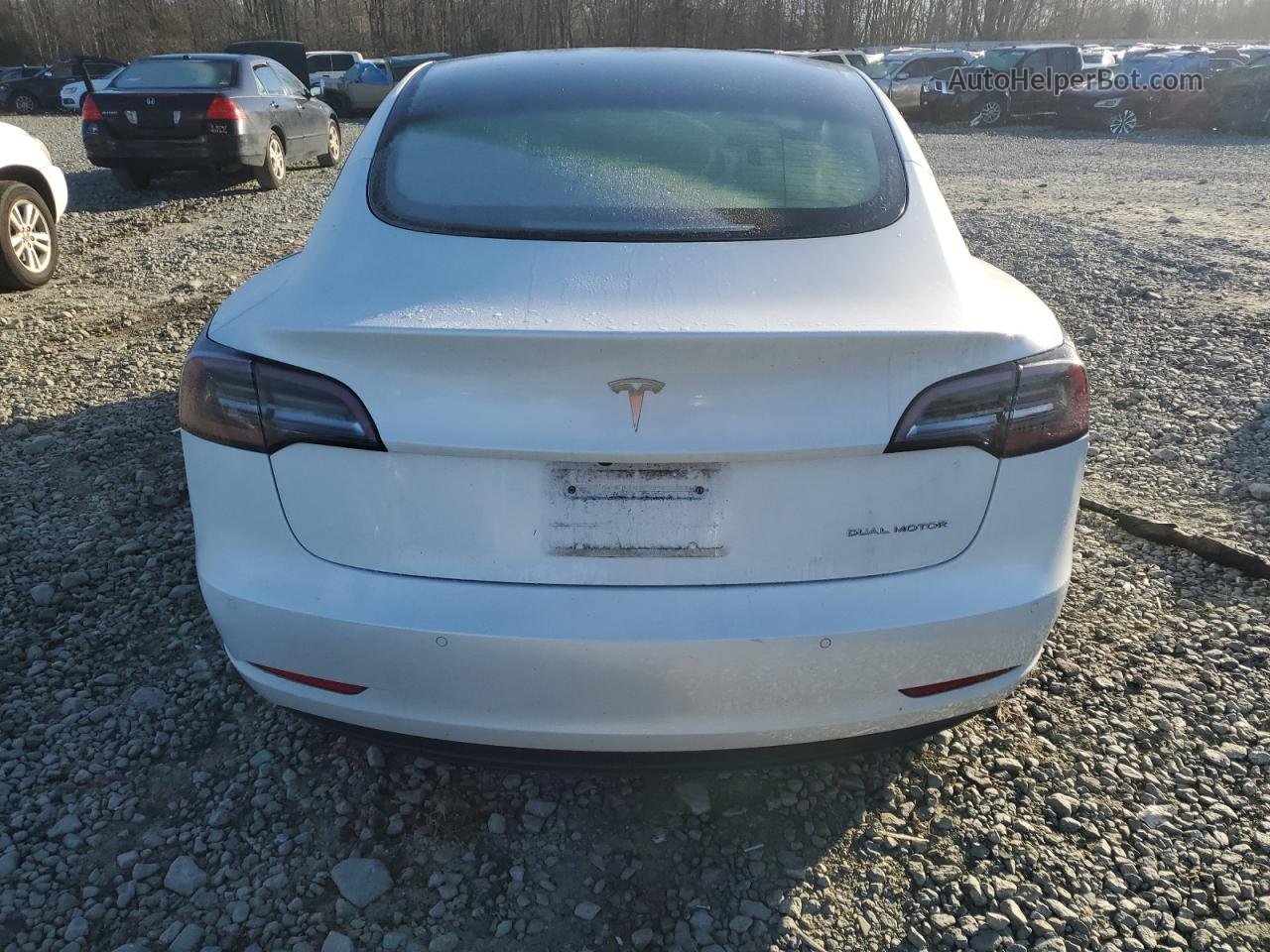 2021 Tesla Model 3  White vin: 5YJ3E1EB4MF049840