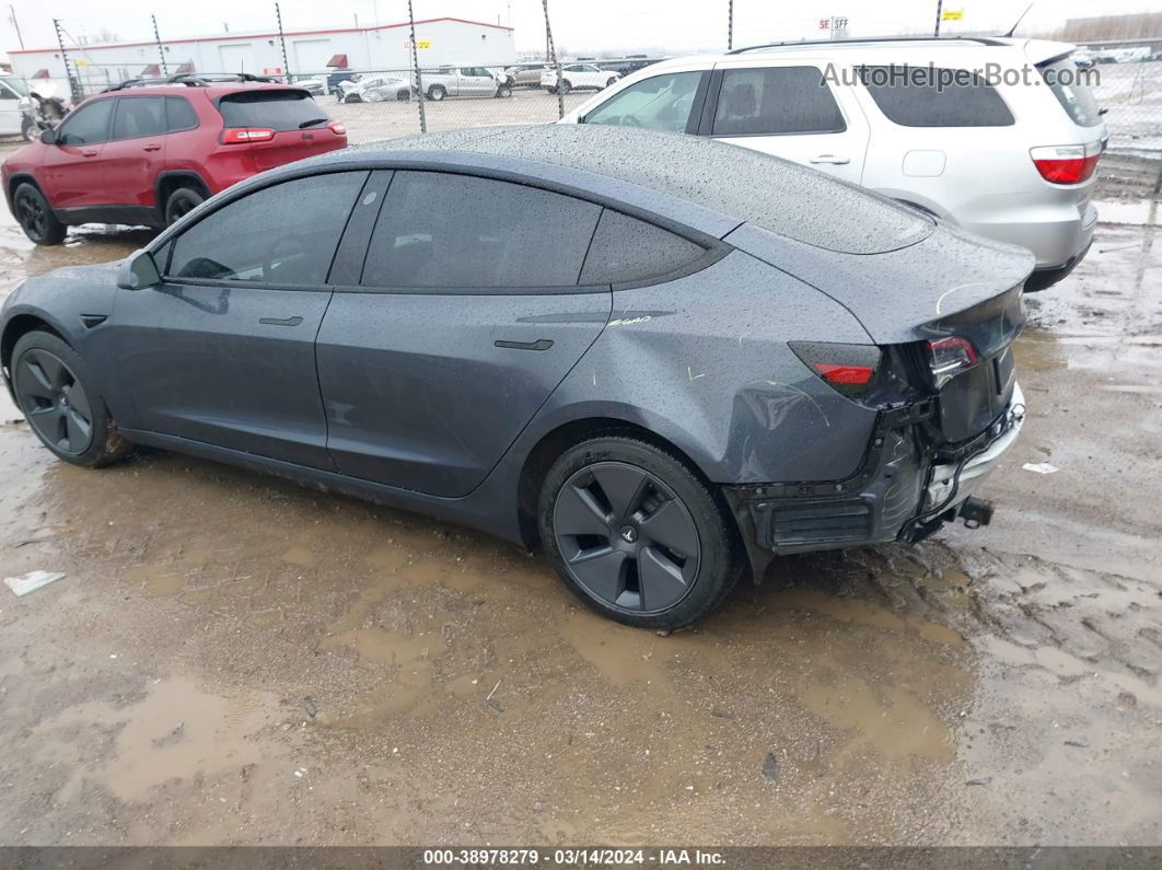 2021 Tesla Model 3 Long Range Dual Motor All-wheel Drive Gray vin: 5YJ3E1EB4MF063494