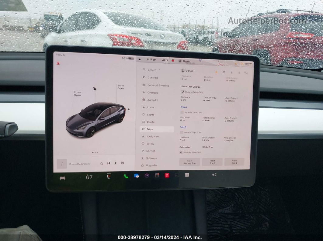 2021 Tesla Model 3 Long Range Dual Motor All-wheel Drive Серый vin: 5YJ3E1EB4MF063494