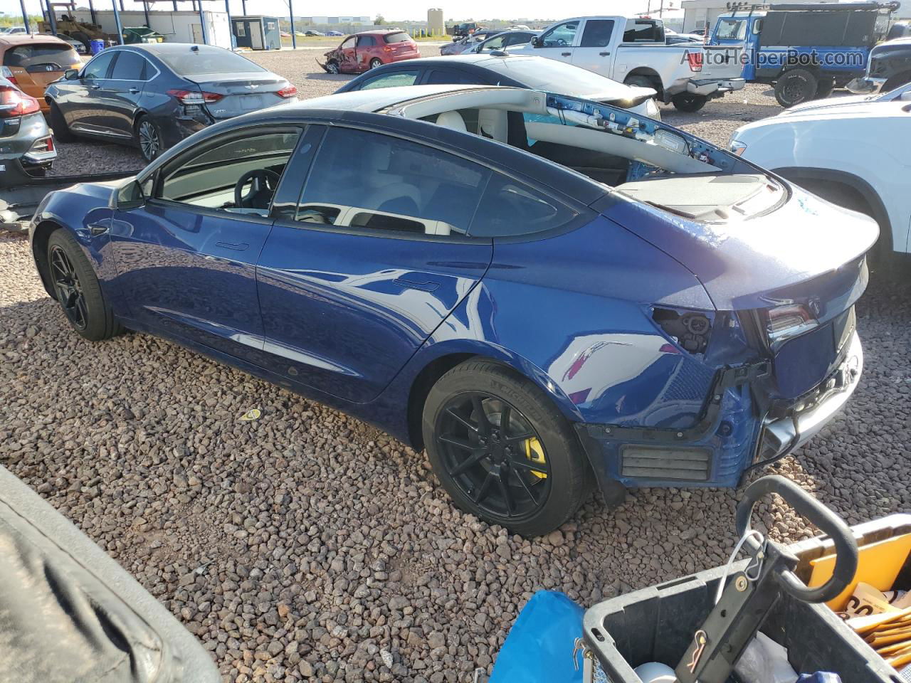 2021 Tesla Model 3  Blue vin: 5YJ3E1EB4MF080554