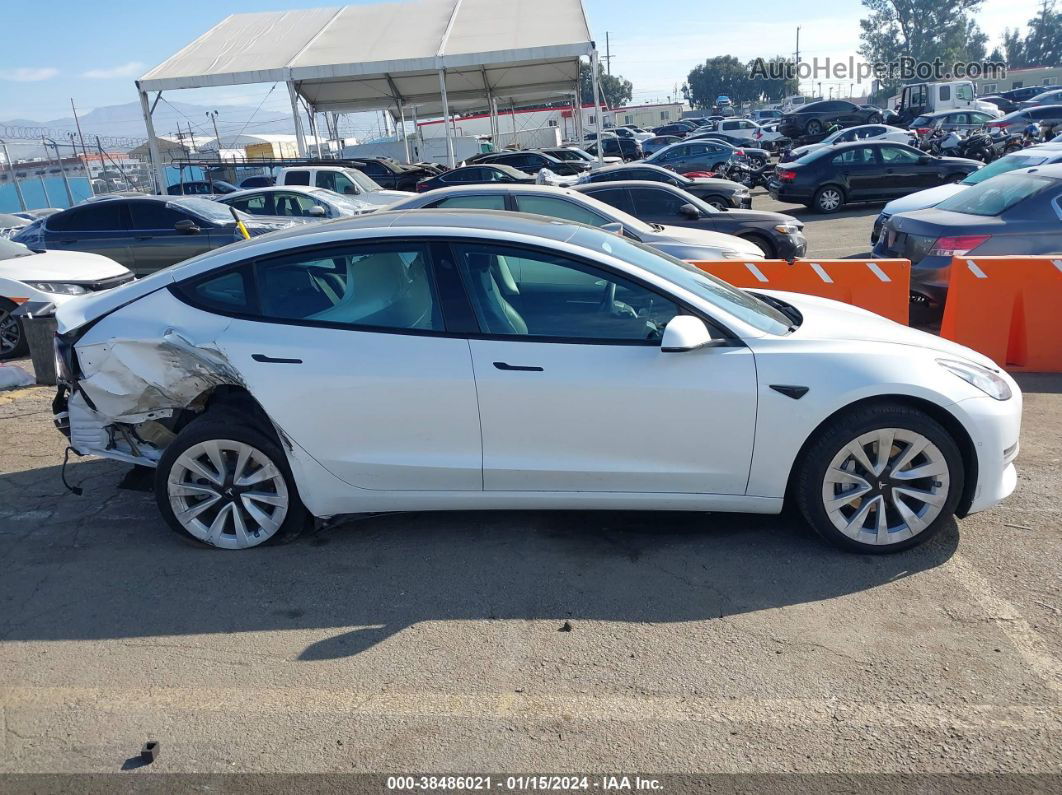 2021 Tesla Model 3 Long Range Dual Motor All-wheel Drive White vin: 5YJ3E1EB4MF101094