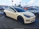 2021 Tesla Model 3 Long Range Dual Motor All-wheel Drive Beige vin: 5YJ3E1EB4MF849442