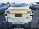 2021 Tesla Model 3 Long Range Dual Motor All-wheel Drive Beige vin: 5YJ3E1EB4MF849442