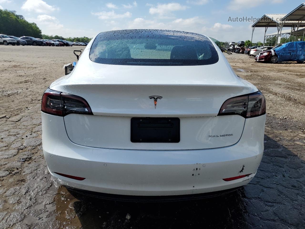 2021 Tesla Model 3  White vin: 5YJ3E1EB4MF859050