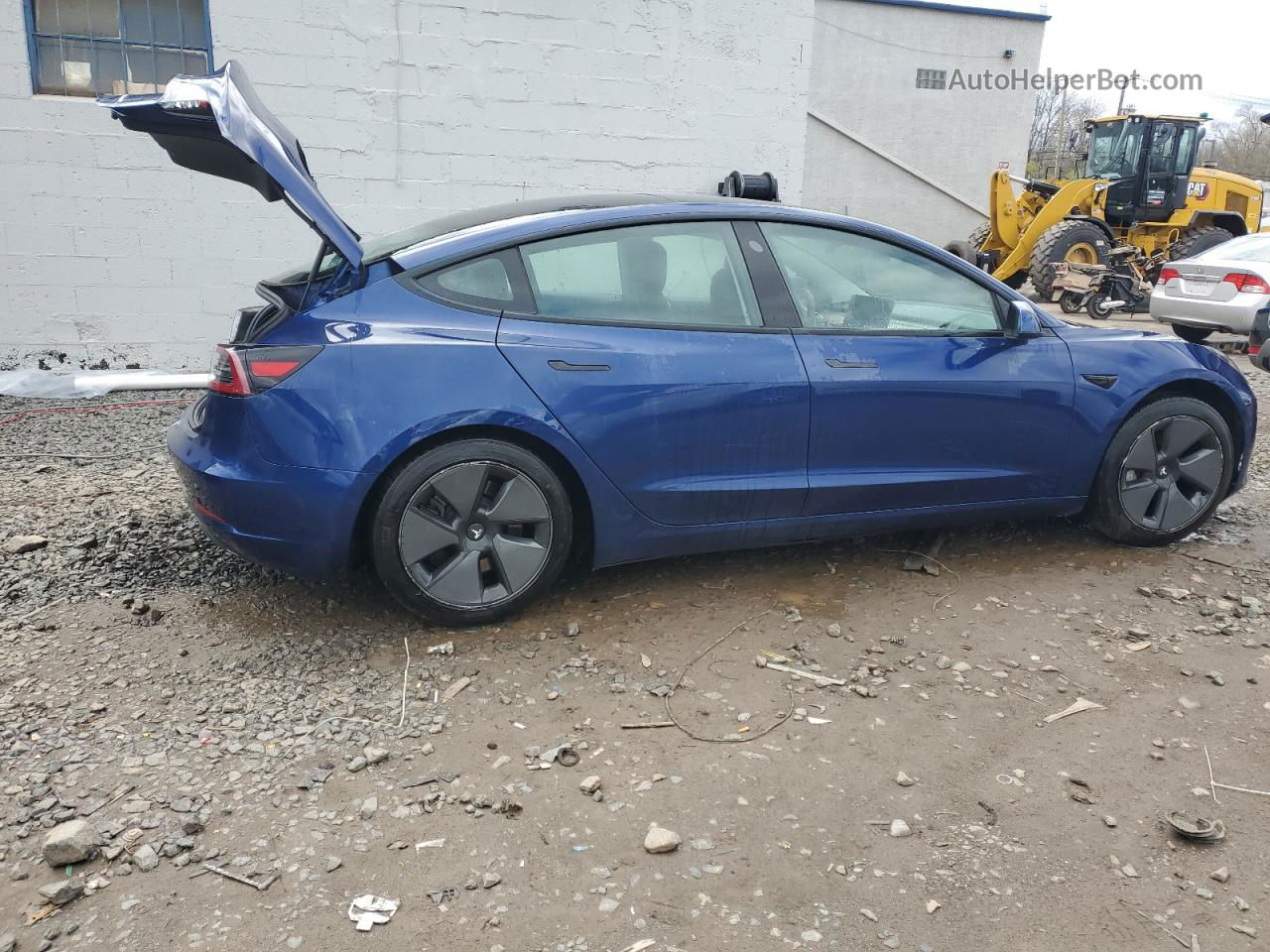 2021 Tesla Model 3  Blue vin: 5YJ3E1EB4MF924463