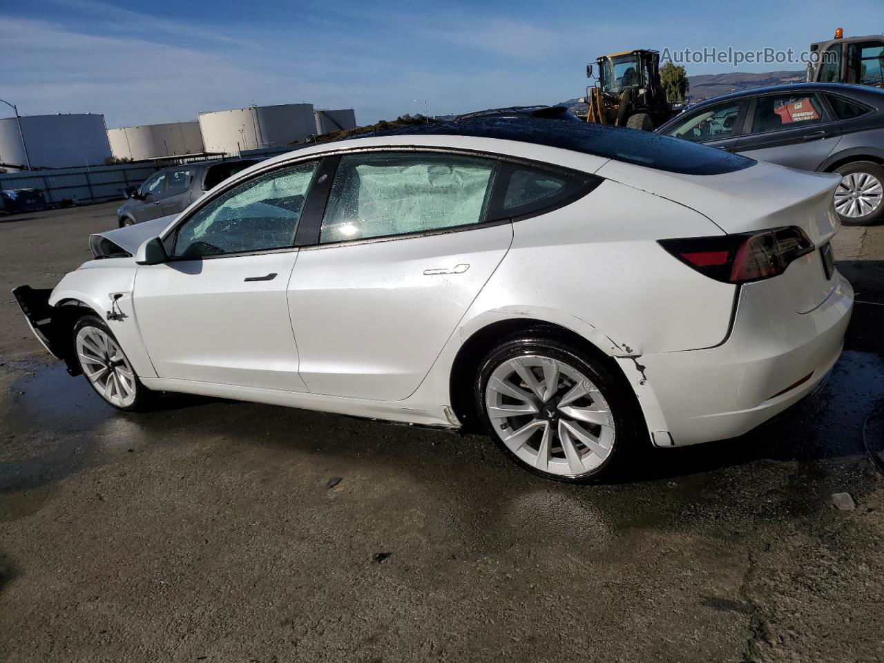 2022 Tesla Model 3  Белый vin: 5YJ3E1EB4NF144187