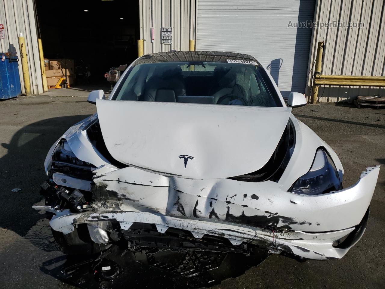 2022 Tesla Model 3  White vin: 5YJ3E1EB4NF144187