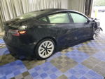 2022 Tesla Model 3  Black vin: 5YJ3E1EB4NF157778