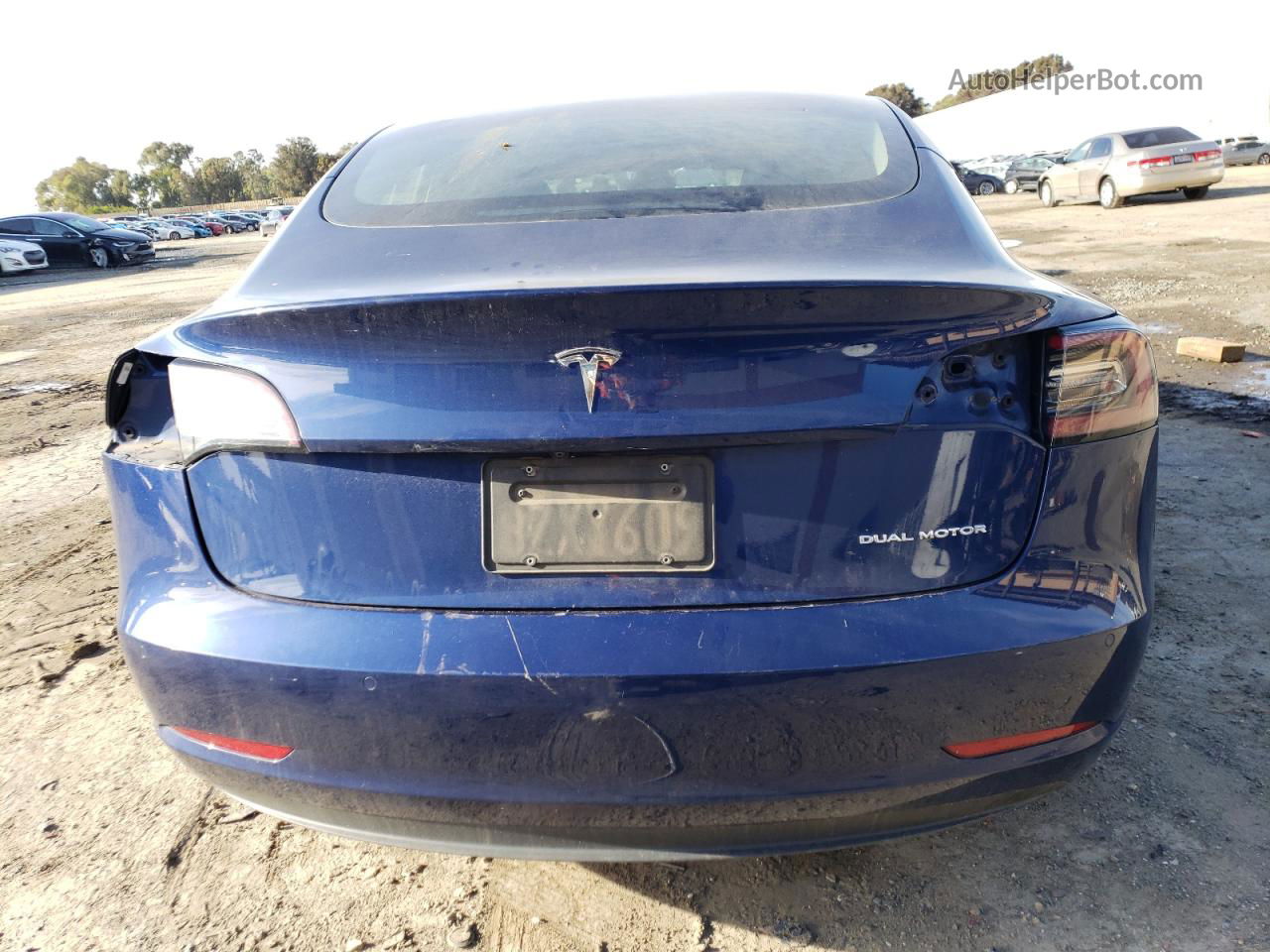 2022 Tesla Model 3  Blue vin: 5YJ3E1EB4NF167081