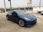 2022 Tesla Model 3 Blue vin: 5YJ3E1EB4NF173558